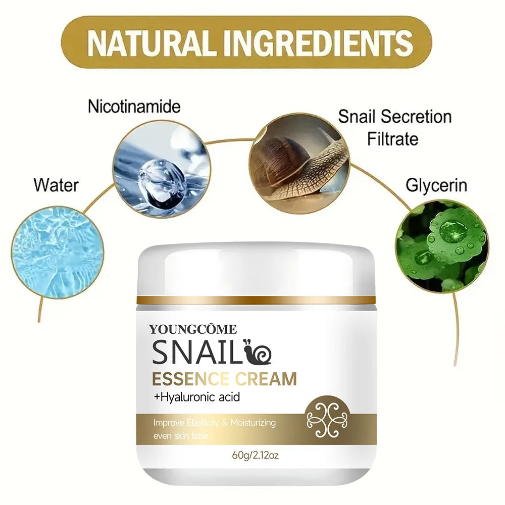Crème Visage à la Bave d’Escargot et Acide Hyaluronique